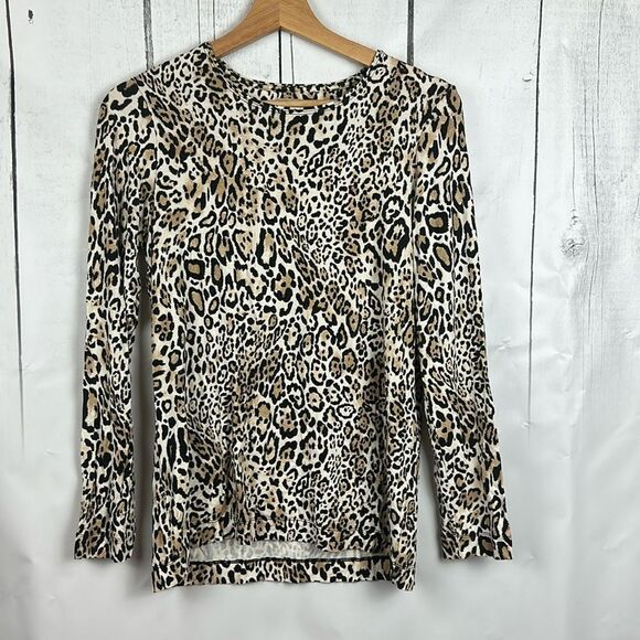 Chico’s Leopard Print Top Size S NWOT - Picture 1 of 5
